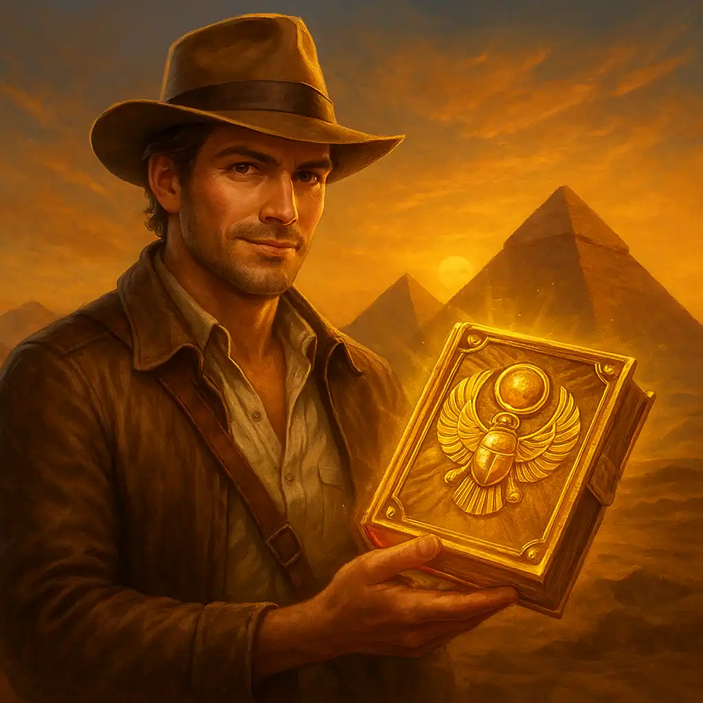 Cover art for the slot game Book Of Dead