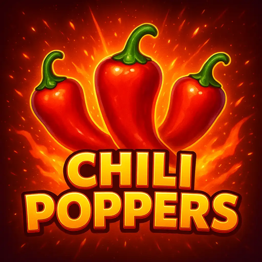 Cover art for the slot game Chili Poppers